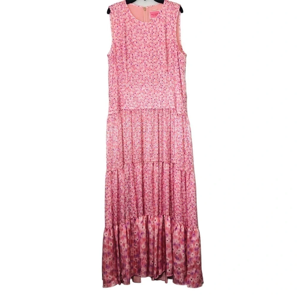 NWT Kate Spade New York Poppy Field Tiered Cottagecore Maxi Long Dress size 10